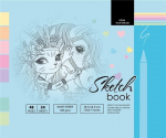 Szkicownik 197x145mm, 48 lehte, 100g/m&sup2;, v&auml;rske