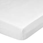 Voodilina kummiga Eurofirany PRZE/DINA/G/B Sat&auml;&auml;nist puuvill 100x200 Valge