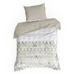 Voodipesukomplekt Eurofirany PTB-34 mikrokiud geomeetrilise mustriga, lukuga 140x200