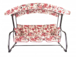 Patjade ja varikatuse komplekt kiigele Patio Ravenna A050-13PB, valge/punane