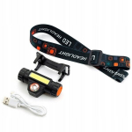 Pealamp 500mAh COD + SMD & magnetiga laetav aku (ELT355)