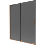 Vannitoa vahesein Mexen Velar, 140 x 150 cm, harjatud vask/grafiit