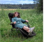 Kokkupandav lamamistool Springos &ndash; must metallraam, praktiline disain, kompaktne suurus