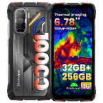 Telefon Blackview ROCK 3 6.78&Prime; 120Hz - Vision Thermique - Android 16 - 32GB RAM 256GB ROM/2TB TF - 10000mAh - 108MP+50MP - NFC Oranž