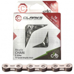 CLARKS C12E jalgrattakett, 12-k&auml;iguline, 138 l&uuml;li, kiirliitmik, nikeldatud, elektrijalgratastele E-BIKE, h&otilde;bedane (UUS 2025)