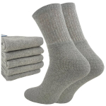 Puuvillased froteesokid unisex, Poola tootmine, hallid, 5 paari
