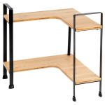 K&ouml;&ouml;giriiul bambus nurgas 2-korruseline 295x295x335 cm must Orion