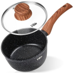 Pann graniidist klaasist kaanega GRANITICA WOOD 16 cm 12 l pruun Orion