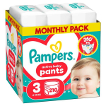 Pampers Active Baby m&auml;hkmed, 3 suurus, 210 tk.