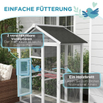 Lindude puur PawHut 112x68x154cm, valge/hall