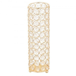 Lillevaas 26x8.3 cm Kuldne Kristall Silinder Komplekt