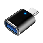 Type-C USB OTG-sse adapter, LED-indikaator, 3A, must