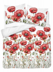 Satiinist voodipesu, puuvillasatiin 160x200 5779a Poppy
