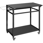Grillilaud ratastel, 113 x 50,5 x 88 cm, must