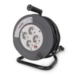 Pikendusjuhe alusega Entac 25m 4 pistikupesaga 2300W IP20