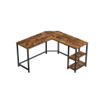 Arvutilaud 138x138x76 cm Pruun ja Must Teras