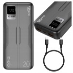 Akupank V&auml;line aku 20000 mAh USB-C-ga PD 20 W QC 22,5 W, I&scaron;orinė baterija 20000 mAh su USB-C PD 20 W QC 22,5 W