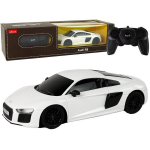 Automobilis R/C Audi R8 1:24 Rastar White R/C automobilis Audi R8 1:24 Rastar White Zdalnie sterowany samoch&oacute;d Audi R8 1:24 Rastar White Remote Control Car Audi R8 1:24 Rastar White Radiohallittu auto Audi R8 1:24 Rastar White Kaugjuhitav auto A