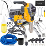 V&auml;rviprits POWERMAT PM-PDM-1300M PRO 1300W, 230 bar, 3 l/min, voolik 15 m, 4 otsikut
