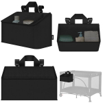 Lastevoodi k&uuml;lgmine korralduskapike Lionelo Sidepocket Medium Black
