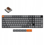 Keychron K17 Max juhtmevaba mehaaniline klaviatuur, Qmk, 2,4 ghz/bt, valge Led