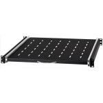 19-Tolline 1U 450 Mm Riiul, V&auml;ljat&otilde;mmatav Riiul Rack-Kapile, Must, Stalflex
