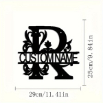 Seinakaunistus monogramm, R