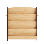 SoBuy Raamaturiiul KMB32-N Looduslik 91x30x89cm Puit 4 sektsiooniga 2 konksuga