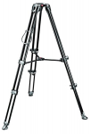 Videostatiiv Manfrotto MVT502AM alumiinium teleskoopkahejalaline 75 mm kausiga, Juodas