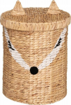 Punutud korv "rebane" kaanega, &oslash; 37 cm