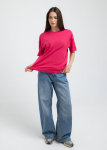 Oversize T‑SHIRT BASIC 4825/010 Giulia, v&auml;rv fuchsia