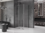 Mexen Velar L l&uuml;kandustega du&scaron;ikabiin 100 x 75 cm, l&auml;bipaistev, harjatud gun gray - 871-100-075-03-66