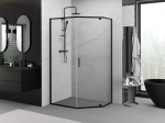 Mexen Exo voldikkabi du&scaron;inurk 100 x 90 cm, l&auml;bipaistev, must - 812-100-090-70-00
