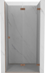 Mexen Lunar-F kokkupandavad du&scaron;&scaron;ide uksed paremal 95 cm, l&auml;bipaistev, harjatud vask - 836-095-000-65-00-P