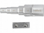 Yato YT-03319 mutriv&otilde;ti adapteriga 1/2" 3/8" (9.6 mm), 29/68" (11.6 mm), 1/2" (12.7 mm), 21/32" (16.4 mm), 27/32" (21 mm)