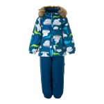 Huppa Laste talvekomplekt AVERY, PETROL PATTERN/ PETROL, 92