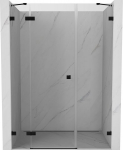 Mexen Lunar du&scaron;iuksed avatavad vasak 145 cm, l&auml;bipaistev, must - 834S-145-050-70-00-L