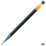 Recharges stilou cu bilă gel - PILOT - G2 - Negru - V&acirc;rf mediu - Lot de 12