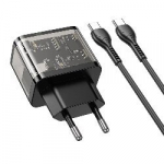 Hoco N34 v&otilde;rgulaadija Usb-c/usb-a, 20w, Usb-c kaabliga