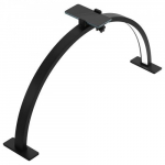 Laualamp, 30 W poolkuu LED telefonihoidjaga, reguleeritava heledustasemega, must, alumiinium