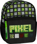 Starpak mini-seljakott Pixeli motiiviga, 2 lukuga, roheline