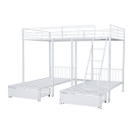 Kolmekohaline metallvoodi, 246x206x178 cm, 2 sahtlit, 1 tk