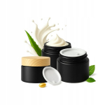 20 tk. mattmust klaaspurgid 50g puiduimitatsiooni kaanega