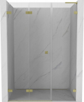 Mexen Lunar-F L kokkupandavad du&scaron;iuksed vasak 115 cm, l&auml;bipaistev, kuldne harjatud - 836SL-115-050-55-00-L