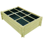 Immutatud puidust taimelava 150 x 100 40 cm