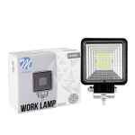 T&ouml;&ouml;lamp 4" 49xSMD3030 - Square 49W 10-30V Flood M-TECH (Work Lamp 4" 49xSMD3030 - Square 49W 10-30V Flood).