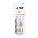 Kunstk&uuml;&uuml;ned imPRESS Press-On Manicure Bare But Butter Short Nails Knock Out, 30 tk., S suurus