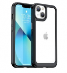 Telefoni&uuml;mbris Outer Space Case iPhone 14 hard cover with a gel frame, black