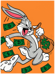 Maalimiskomplekt numbrite j&auml;rgi Bugs Bunny 15x20