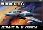 Liimitav mudel Academy Hobby 12247 MIRAGE III-C FIGHTER 1/48